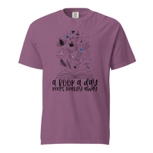 Load image into Gallery viewer, A Book A Day Unisex garment-dyed heavyweight t-shirt