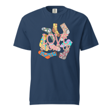 Load image into Gallery viewer, Love Shows Up Unisex garment-dyed heavyweight t-shirt