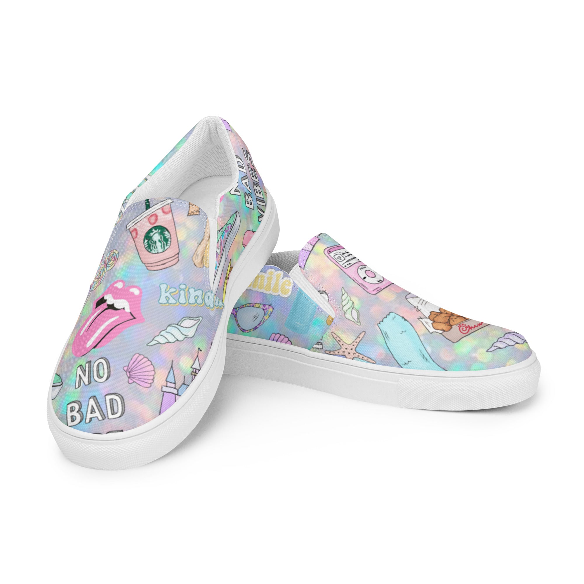 VSCO Girl Printed Women’s slip-on canvas shoes